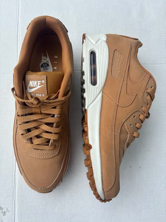 Nike Other - Nike Air Max 90 Wheat Flax Sneakers Men's Size 9.5 Tan